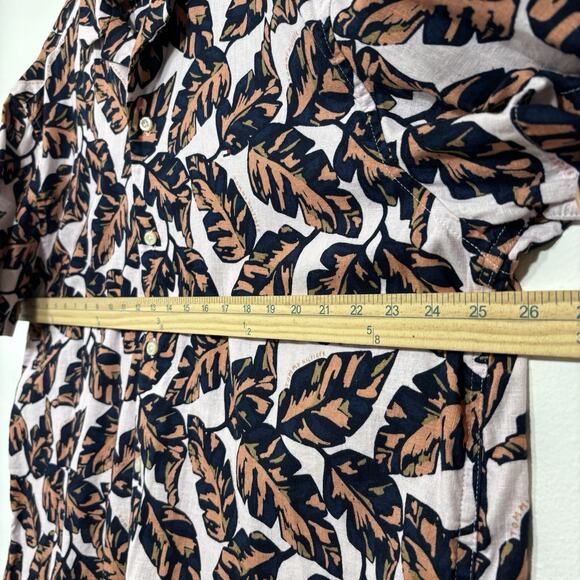 Tommy Hilfiger Tropical Print Short Sleeve Linen Camp Hawaiian Shirt Size XXL - Picture 8 of 8